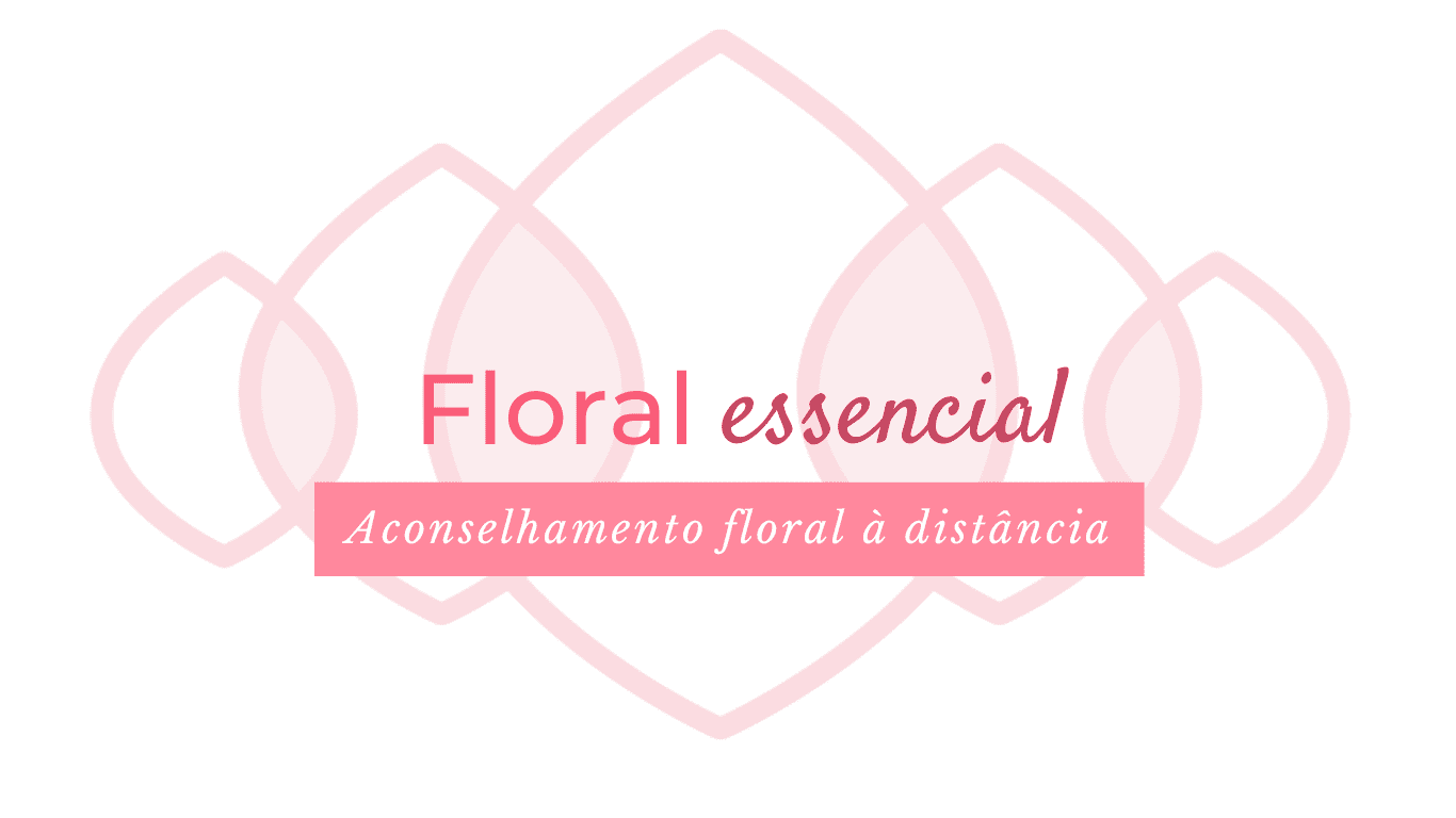 Imagem com a inscrição: Floral essencial - Aconselhamento floral à distância